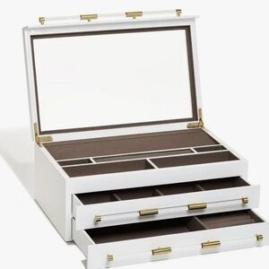 Kendra Scott Elegant Jewelry Box Acrylic and Gold STUNNING